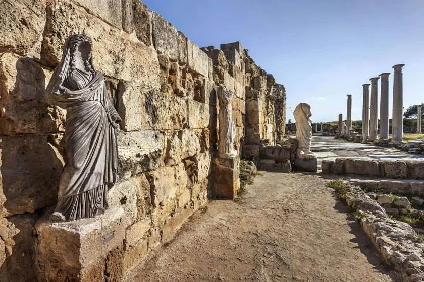 جاذبه های گردشگری قبرس شمالی شهر باستانی سالامیس/ Salamis Ancient City
