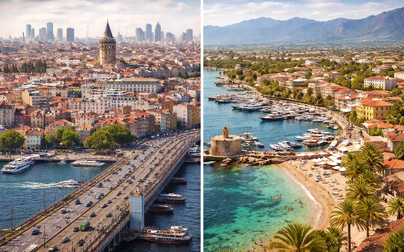Compare living in North Cyprus vs Turkey